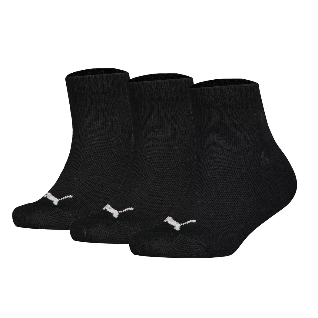 Puma - Calzini Unisex Confezione da 3 Vestibilità confortevole-Plain Quarter 3P, 27-30, Nero