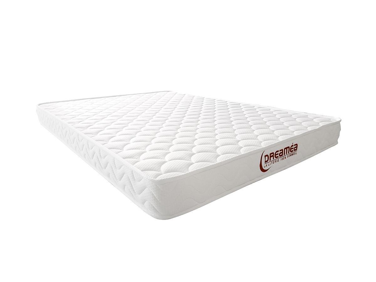 Vente-unique Ensemble 120 x 200 cm cadre à lattes + matelas mémoire de forme ép.15cm - PELOPS de DREAMEA  