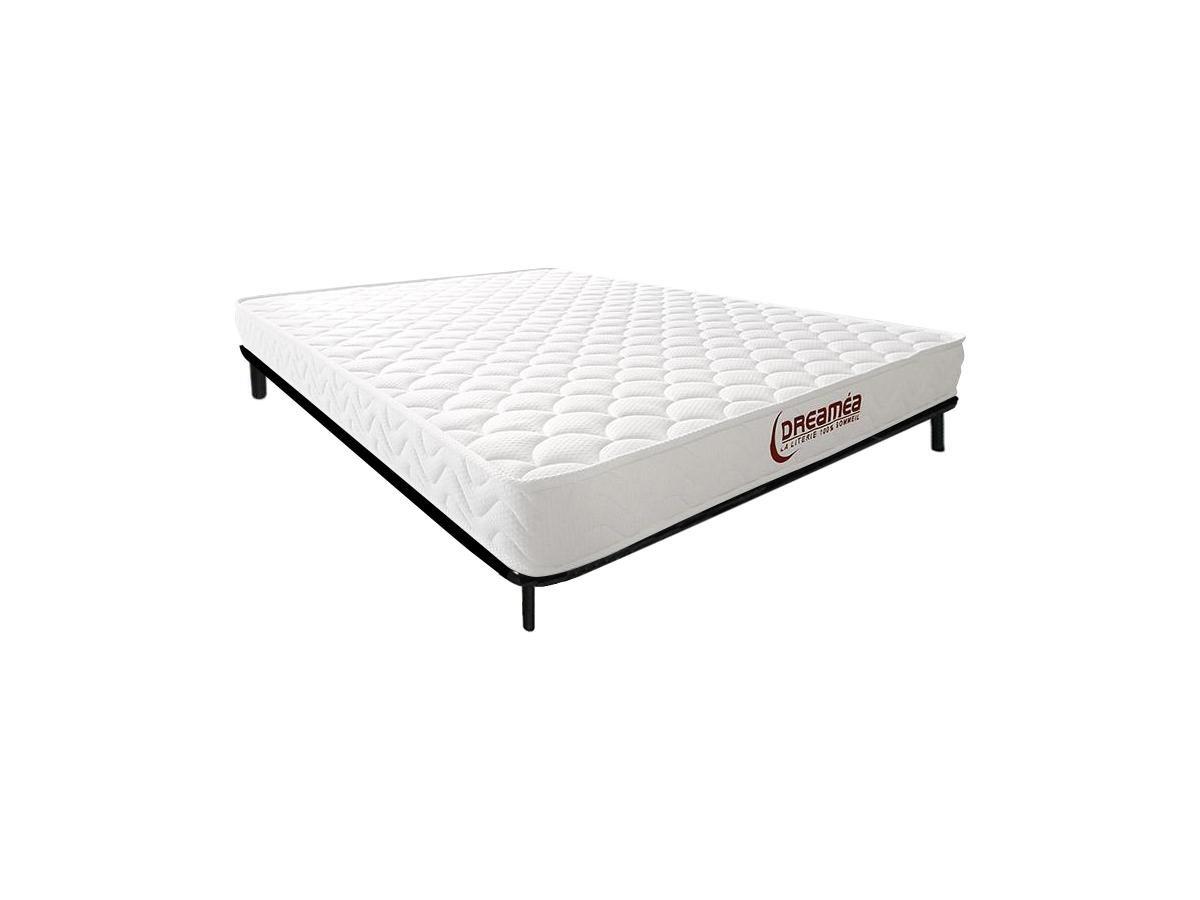 Vente-unique Set telaio a doghe 120 x 200 cm + Materasso accoglienza memory foam sp. 15 cm - PELOPS di DREAMEA  