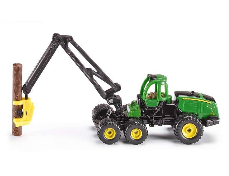 Image of 1652, John Deere Harvester, Forstwirtschaft, Metall/Kunststoff, Grün, Inkl. Baumstamm, Drehbarer Kran