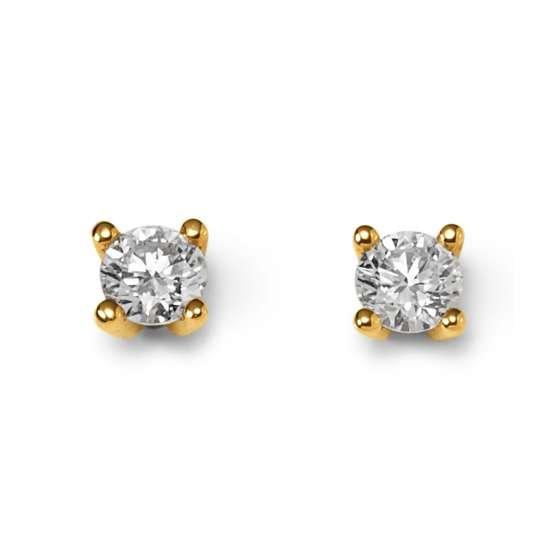 MUAU Schmuck  Ohrstecker Diamant 0.50ct.  Gelbgold 750 