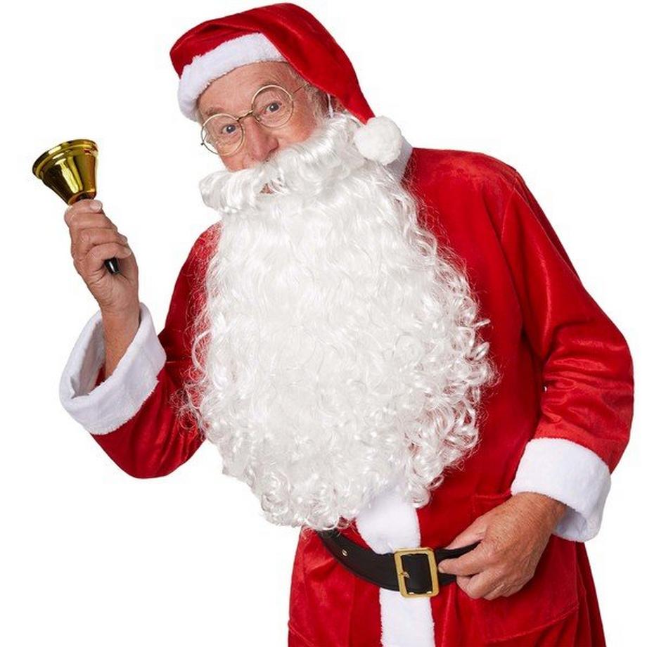 Tectake  Weihnachtsmann Perücke und Bart 