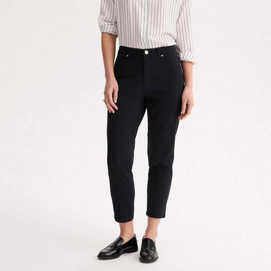 7/8-Hose aus Baumwoll-Stretch