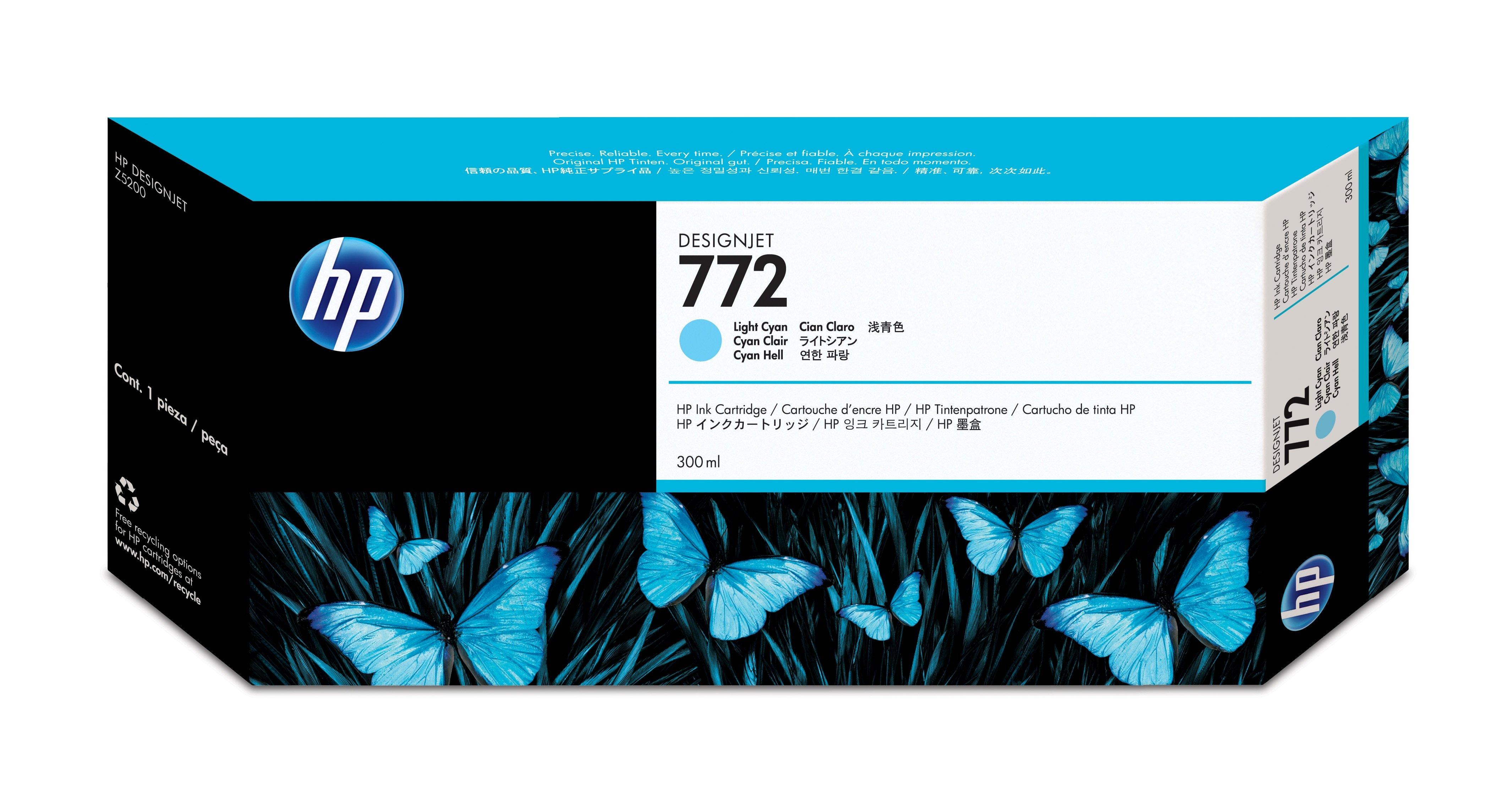 Hewlett-Packard  HP Tintenpatrone 772 light cyan CN632A DesignJet Z5200 300ml 