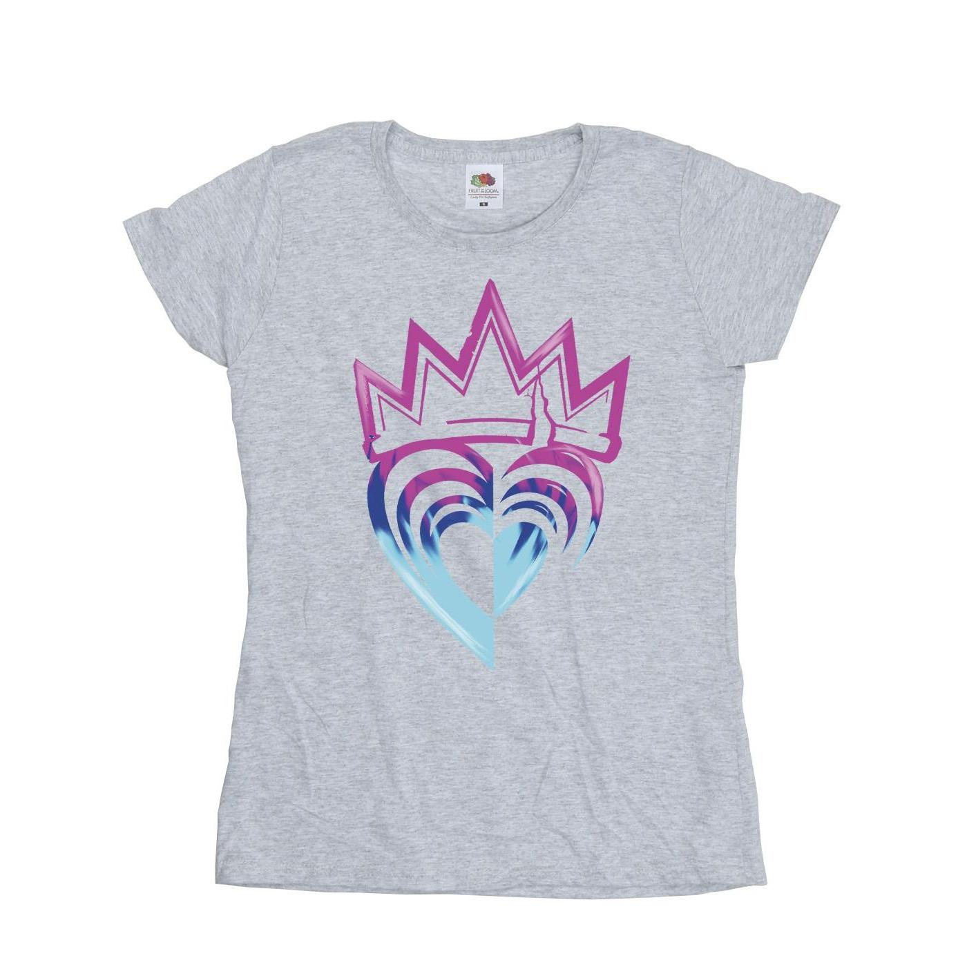 Image of Descendants Pink Crown Tshirt Damen Grau L