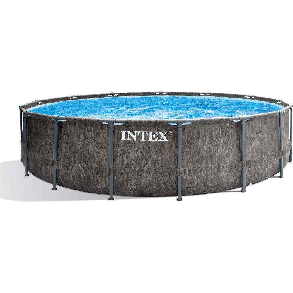 Image of Baltik Gerahmter Pool Rund 16800 l Grau Grau