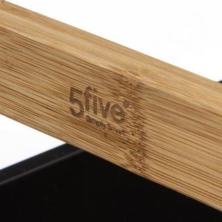 5five Trolley, drei Aufbewahrungsboxen - Holz  Schwarz  