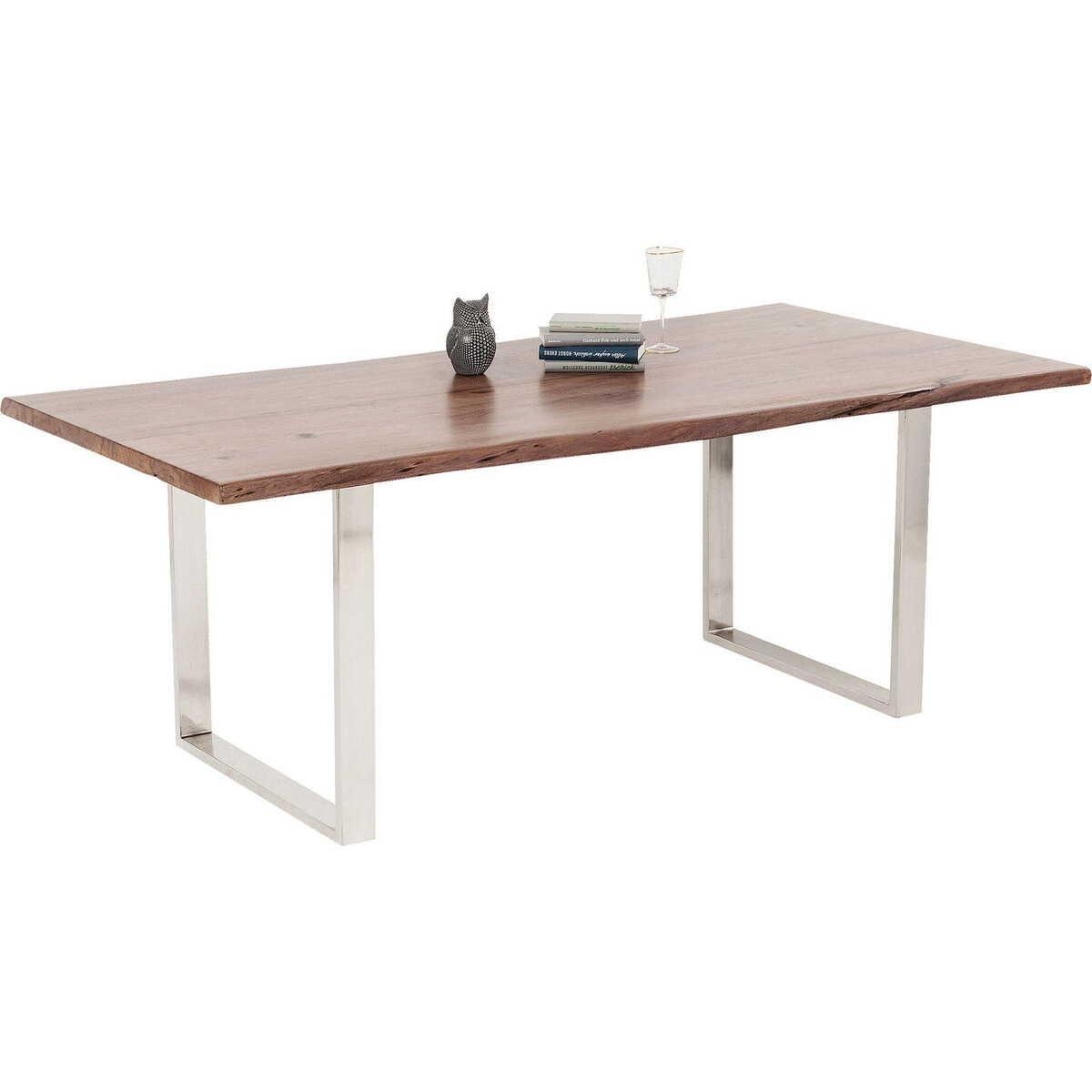 KARE Design Table Harmony Walnut Chrome 180x90cm  
