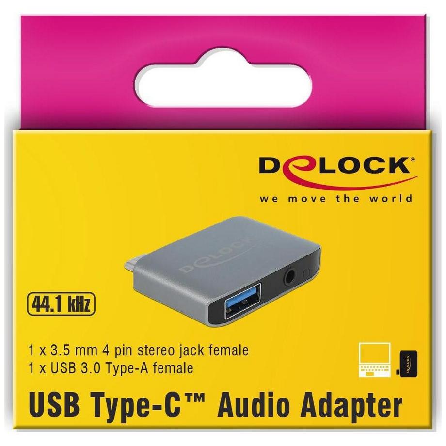 DeLock  Soundkarte USB Type-C Klinkenbuchse 