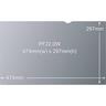 3M  PF22.0W Blickschutzfilter Standard für Desktops 55.9 cm Weit (entspricht 22.0″ Weit) 16:10 