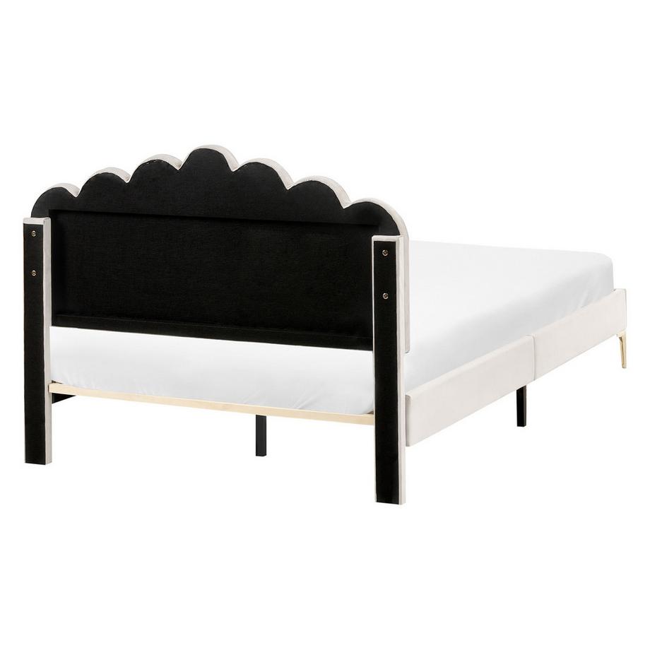 Beliani Letto en Velluto Glamour SAUVIAN  