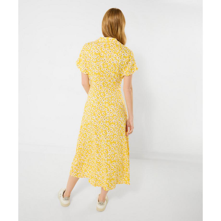 Joe Browns Midikleid mit Gänseblümchenmuster und Knopfleiste  