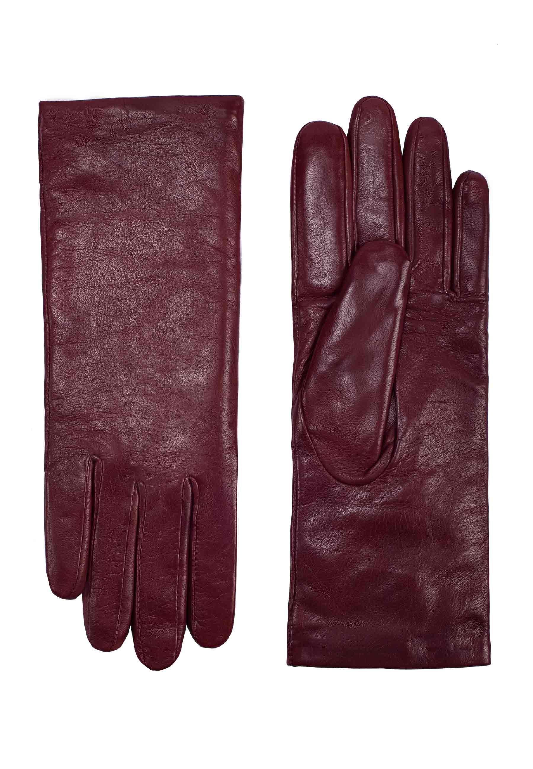 KESSLER  Gants longs élégants "AVA Touch" en cuir d'agneau premium avec fonction tactile et doublure en cachemire 