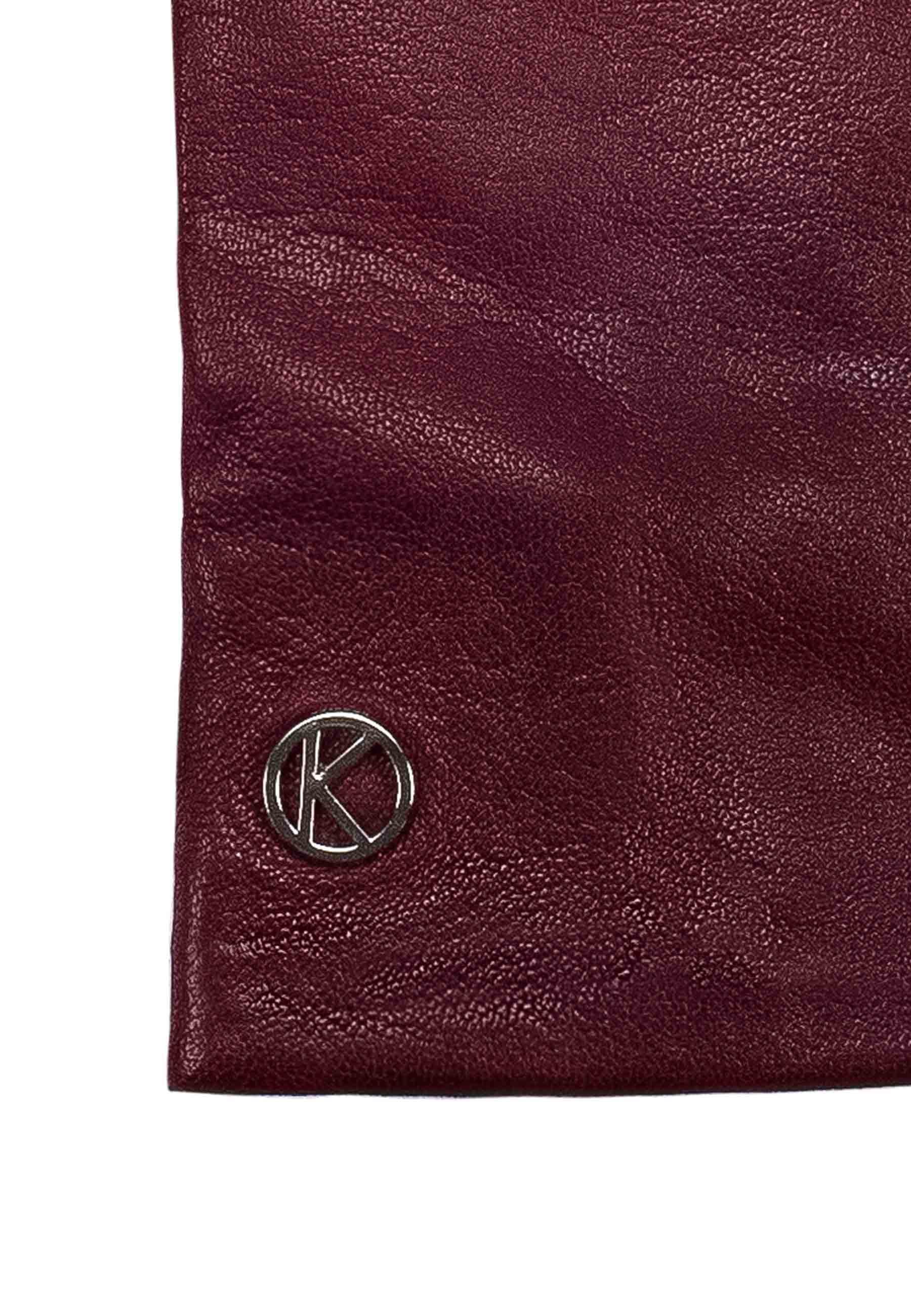 KESSLER  Gants longs élégants "AVA Touch" en cuir d'agneau premium avec fonction tactile et doublure en cachemire 