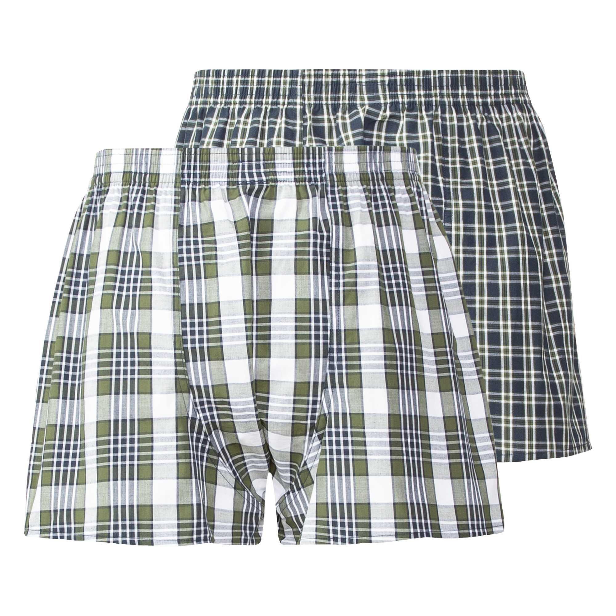 TOM TAILOR Web-Boxershorts 2er Pack Kariert  