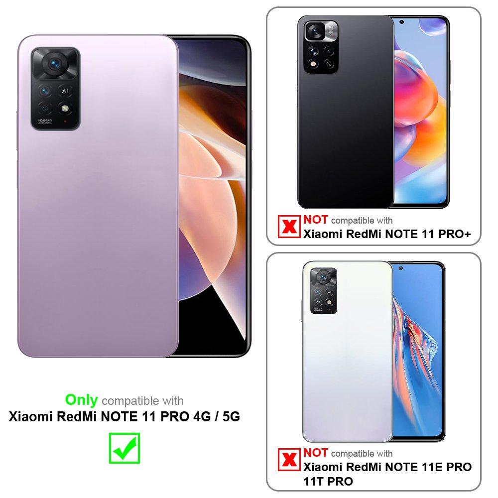 Cadorabo  Housse compatible avec Xiaomi RedMi NOTE 11 PRO 4G / 5G - Coque de protection avec fermeture magnétique, fonction de support et compartiment pour carte 