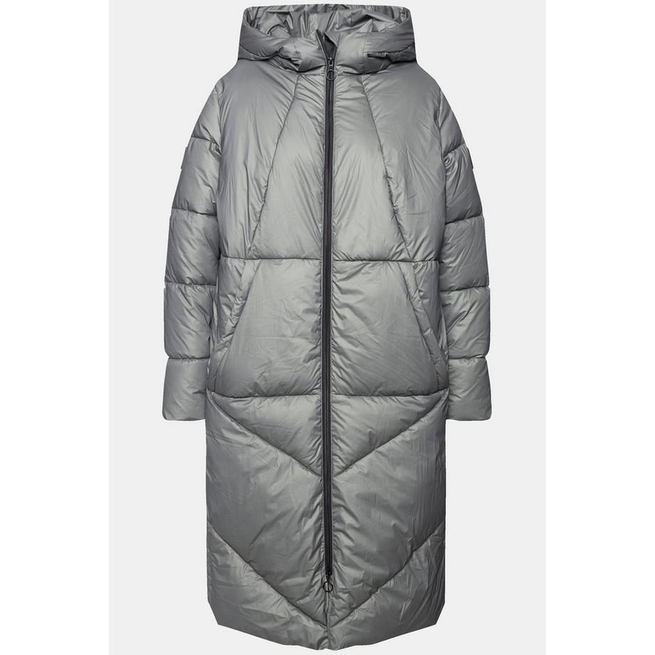 Ulla Popken Steppmantel A-Linie Kapuze Kordel Windfang  