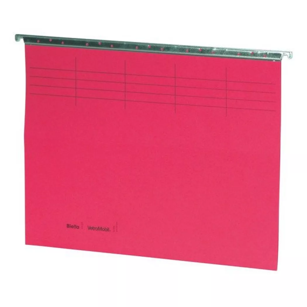 Biella – Hängemappe A4 271425.45 rot, 21cm, Rot Bunt