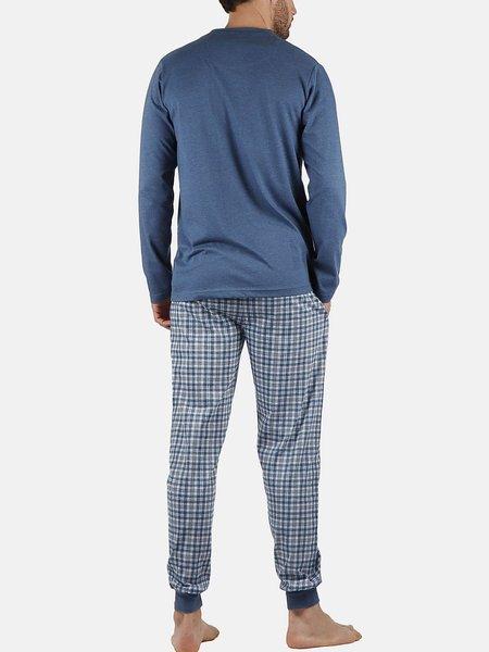 Admas  Pyjama tenue d'intérieur pantalon et haut manches longues Say Yes 