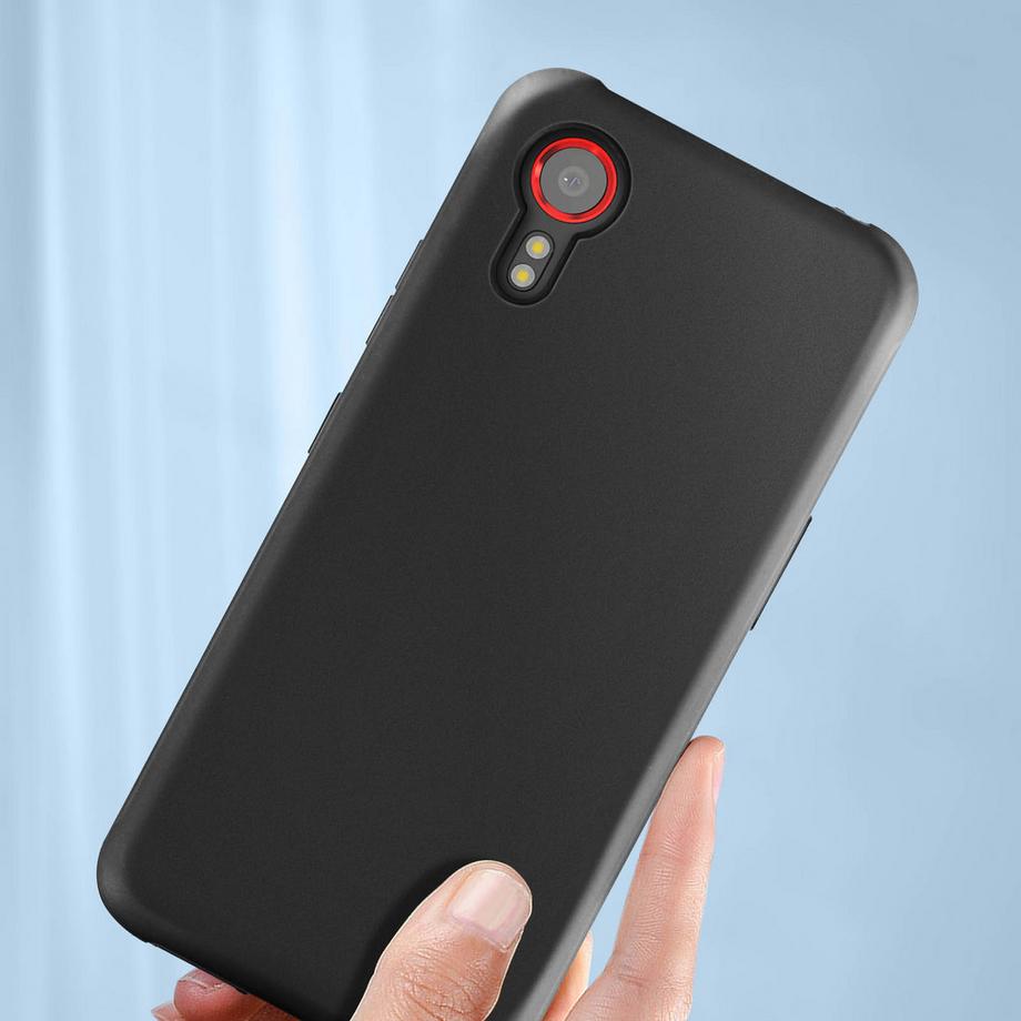 Akashi  Coque Galaxy Xcover 7 Souple Noir Akashi 