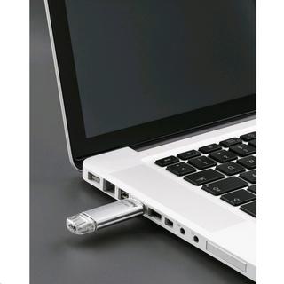 hama  Hama C-Laeta unità flash USB 128 GB USB Type-A / USB Type-C 3.2 Gen 1 (3.1 Gen 1) Argento 