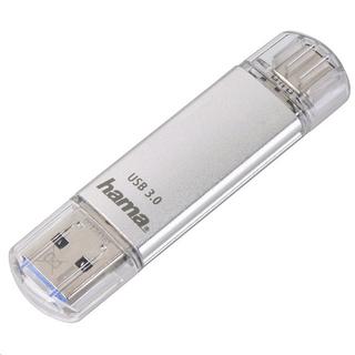 hama  Hama C-Laeta unità flash USB 128 GB USB Type-A / USB Type-C 3.2 Gen 1 (3.1 Gen 1) Argento 