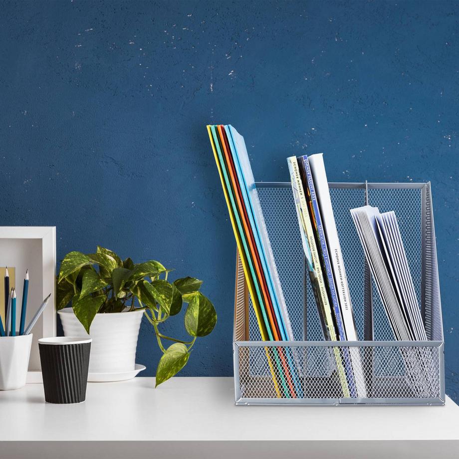 B2X Collectionneur de magazines 3 compartiments  