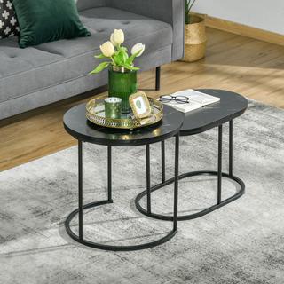 HOMCOM Ensemble de table basse  