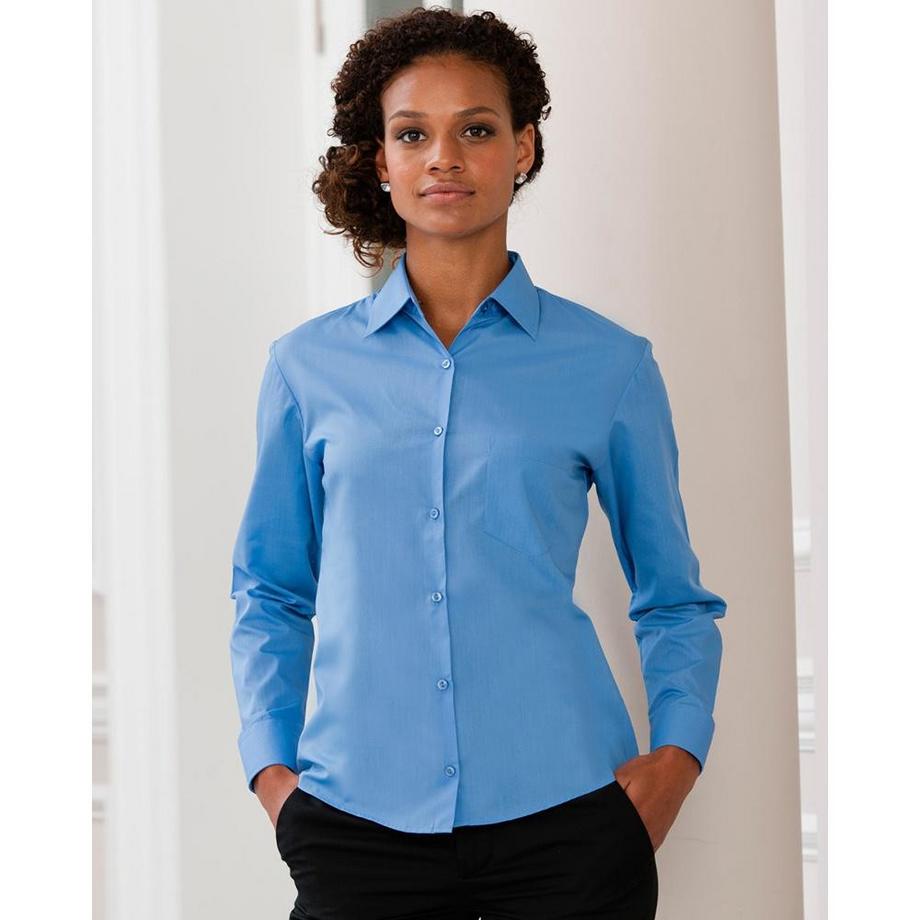 Russell  Collection Langarm Bluse 