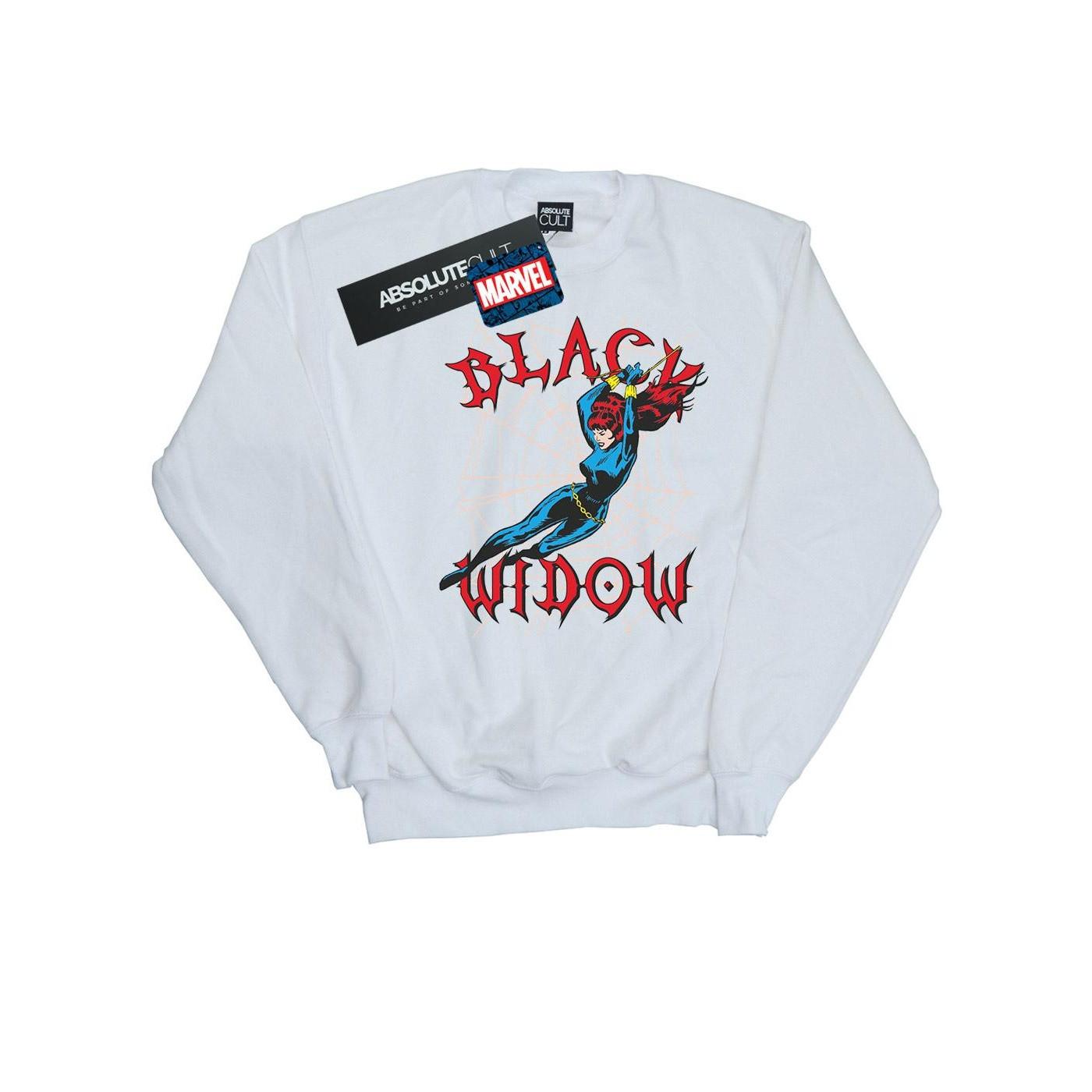 Image of Black Widow Web Sweatshirt Damen Weiss XL