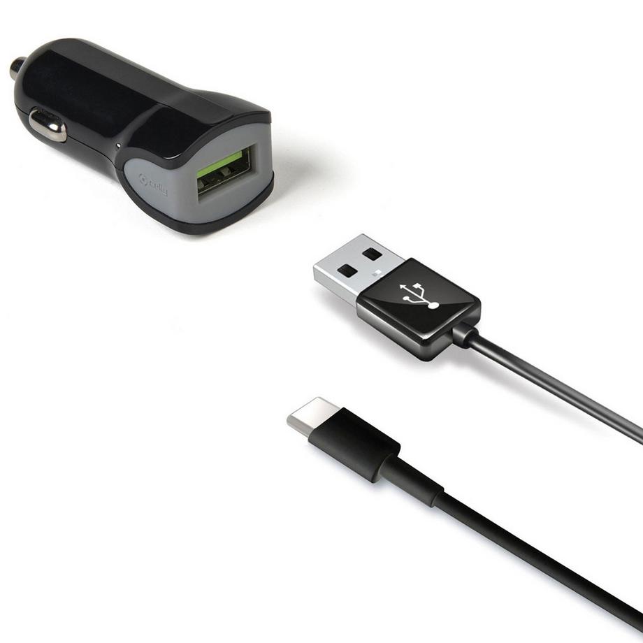 Celly  Autoladegerät + USB-C-Kabel 2,4 A 12 W 
