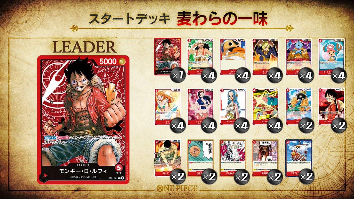 Bandai  Trading Cards - Deck - One Piece - ST01 - Straw Hat Crew 
