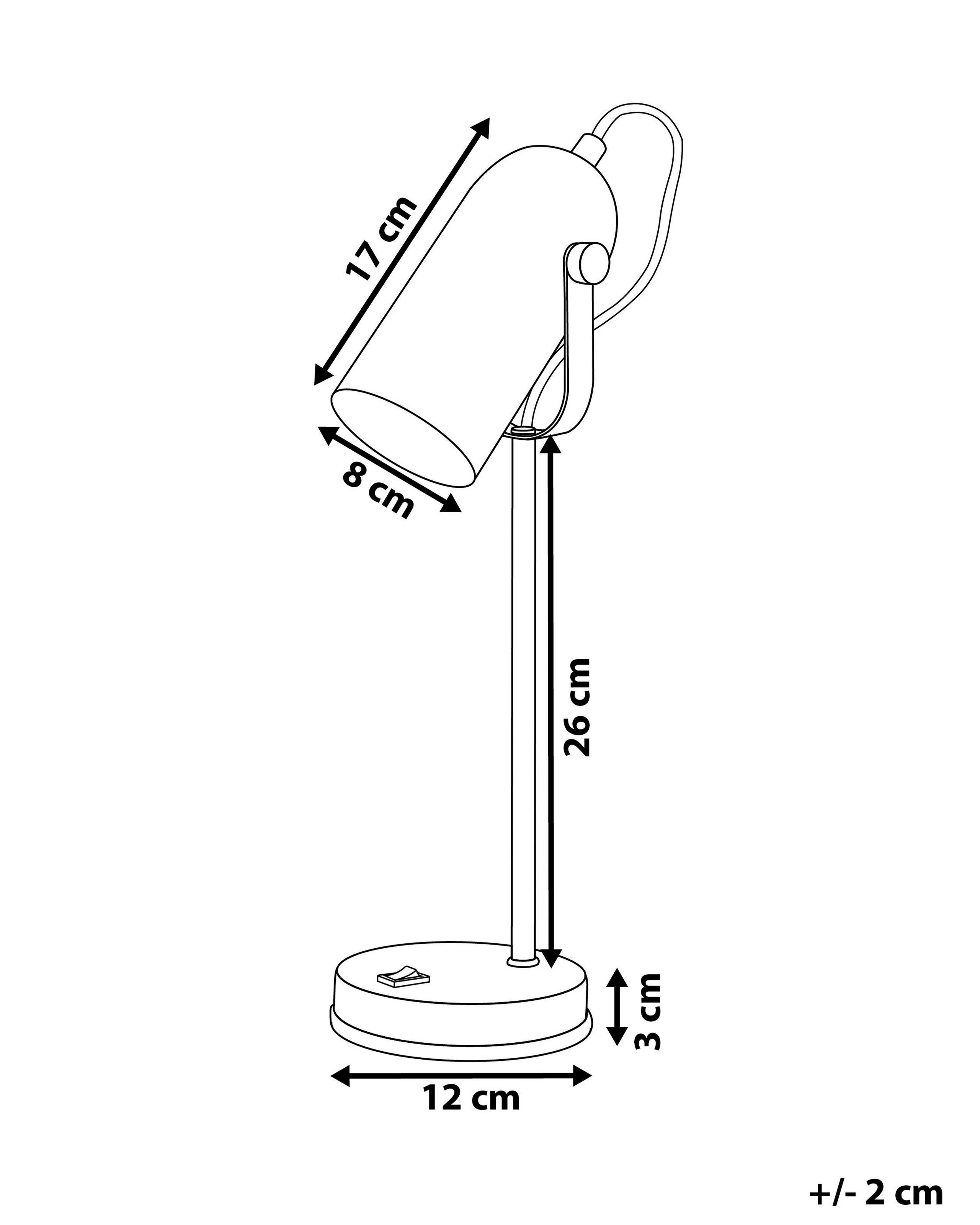 Beliani Lampe à poser en Métal Moderne TYRIA  