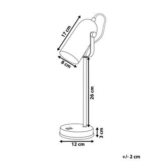 Beliani Lampe à poser en Métal Moderne TYRIA  