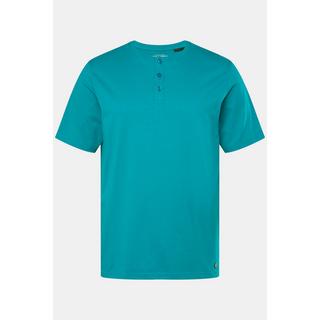 JP1880  T-shirt Henley, collection Basic. Manches courtes et patte de boutonnage 