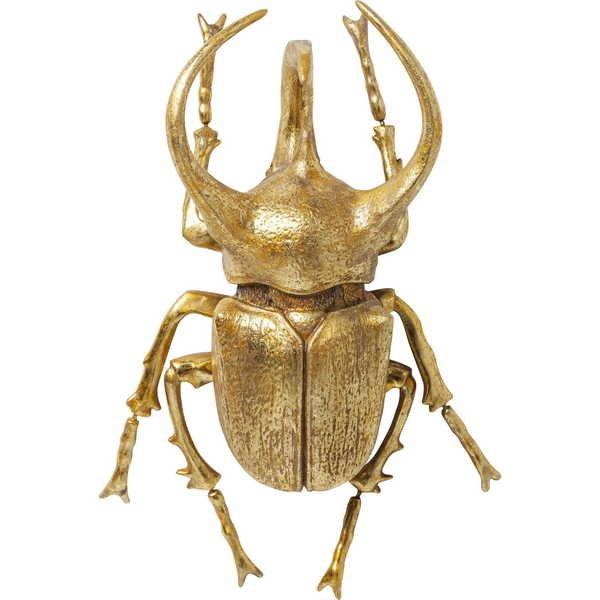 Image of Wandschmuck Atlas Beetle Gold Wandschmuck Atlas Beetle Gold
