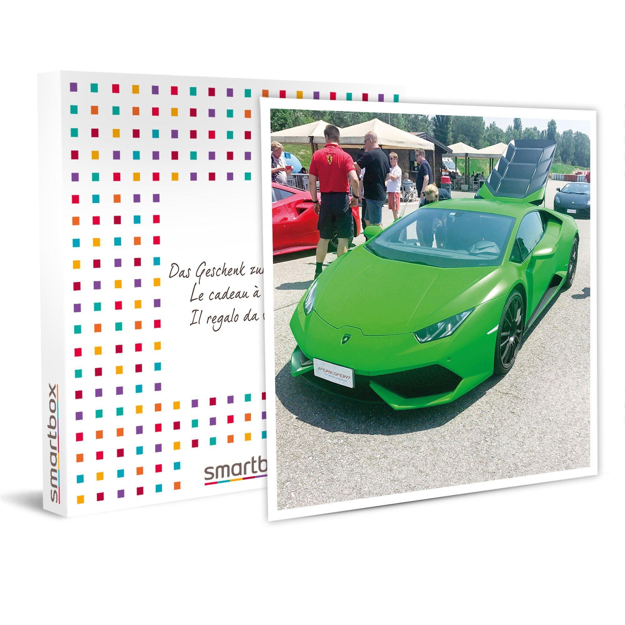 Image of Rennstrecke Von Monza: 2 Runden Am Steuer Eines Ferrari 488 Gtb Oder Lamborghini Huracán - Geschenkbox Unisex