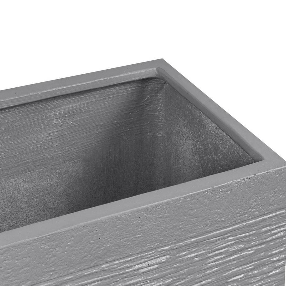 Beliani Blumenkübel aus Lehm-Faser-Mischung  MYRA  