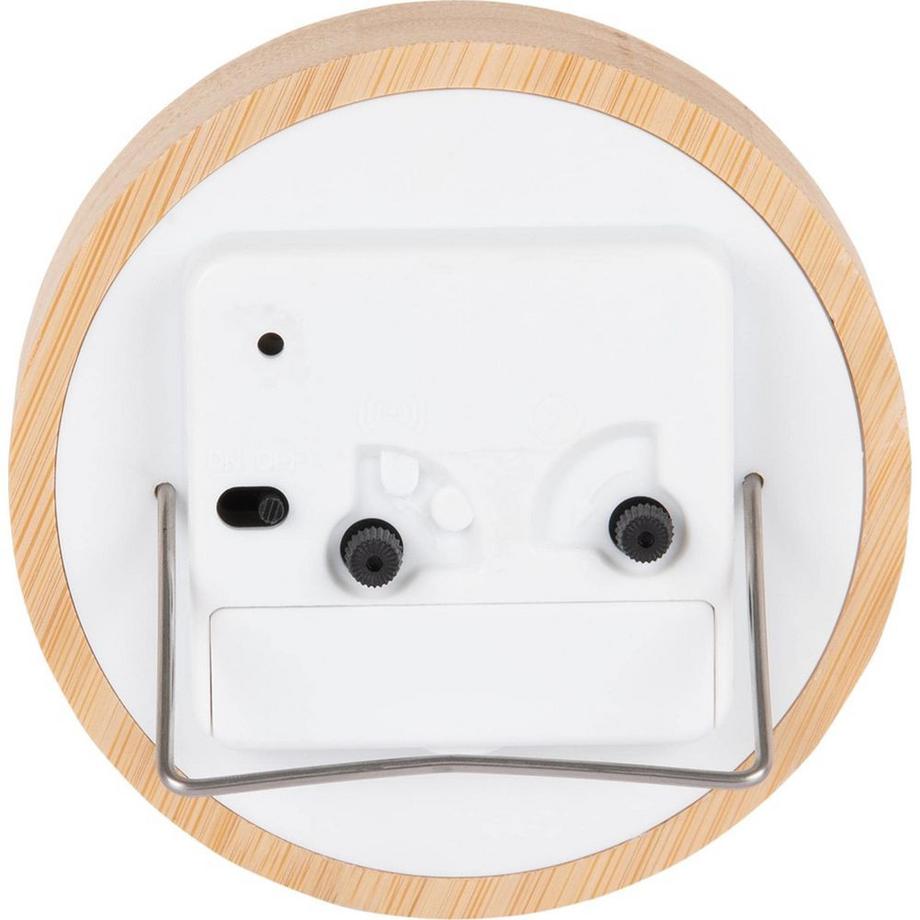 KARLSSON Klassischer Wecker Neat Round Bambus  