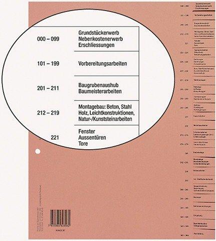 Image of BIELLA Bauabrechnungsregister A4 464426.90 26-teilig, braun, deutsch BIELLA Bauabrechnungsregister A4 464426.90 26-teilig, braun, deutsch