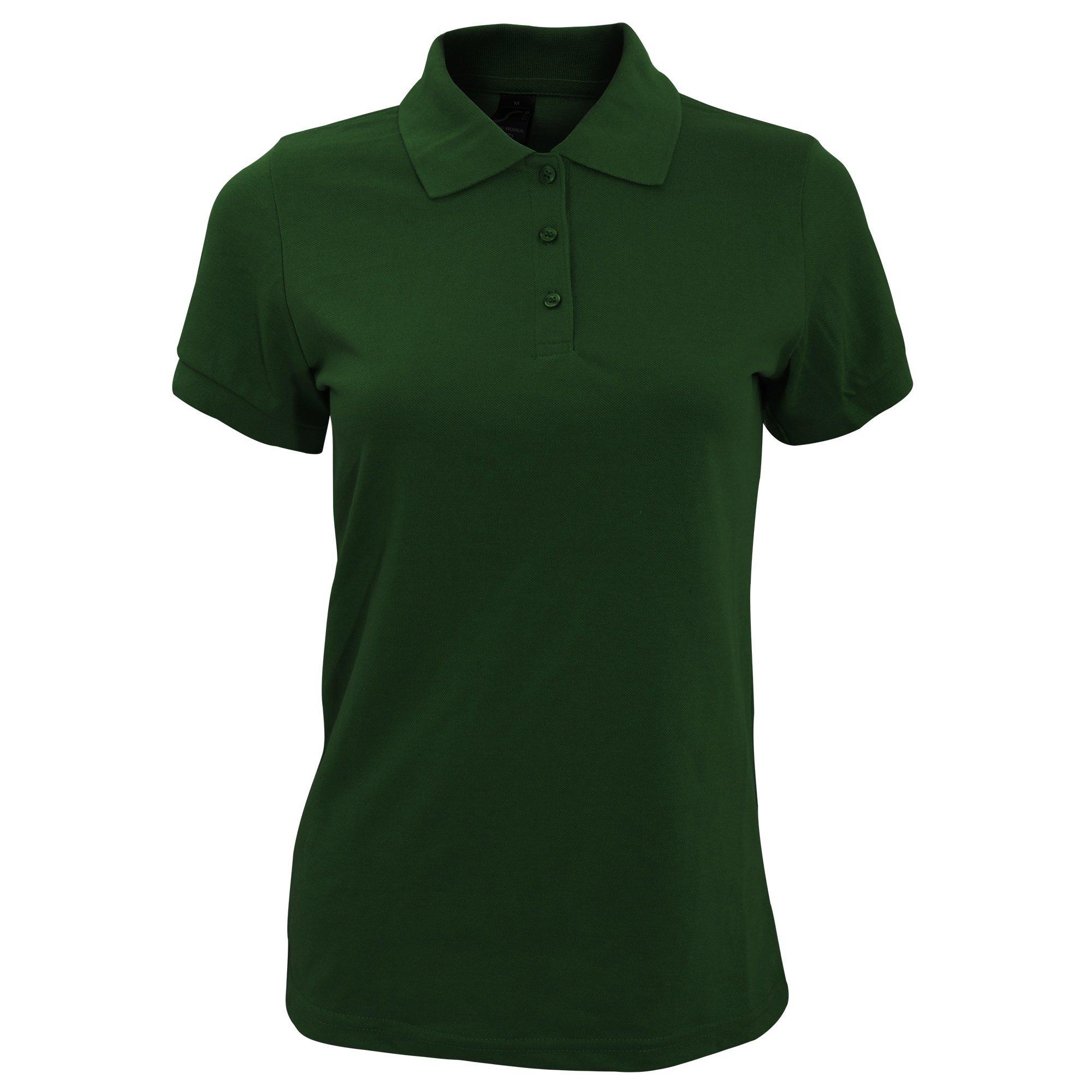 Image of Prime Pique Poloshirt, Kurzarm Damen Grün XXL