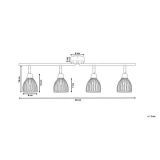 Beliani Deckenlampen aus Metall Modern GOLOK  