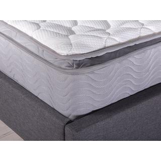 Beliani Matelas à ressorts ensachés en Polyester SPLENDOUR - Dur  