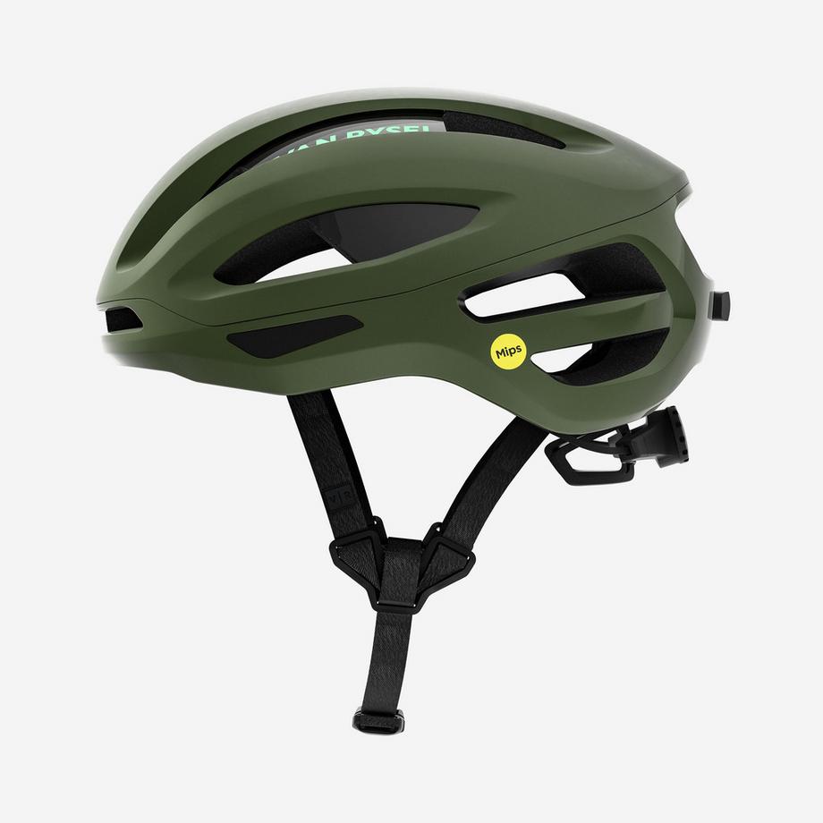 VAN RYSEL  Casque de vélo de route, EDR MIPS kaki 