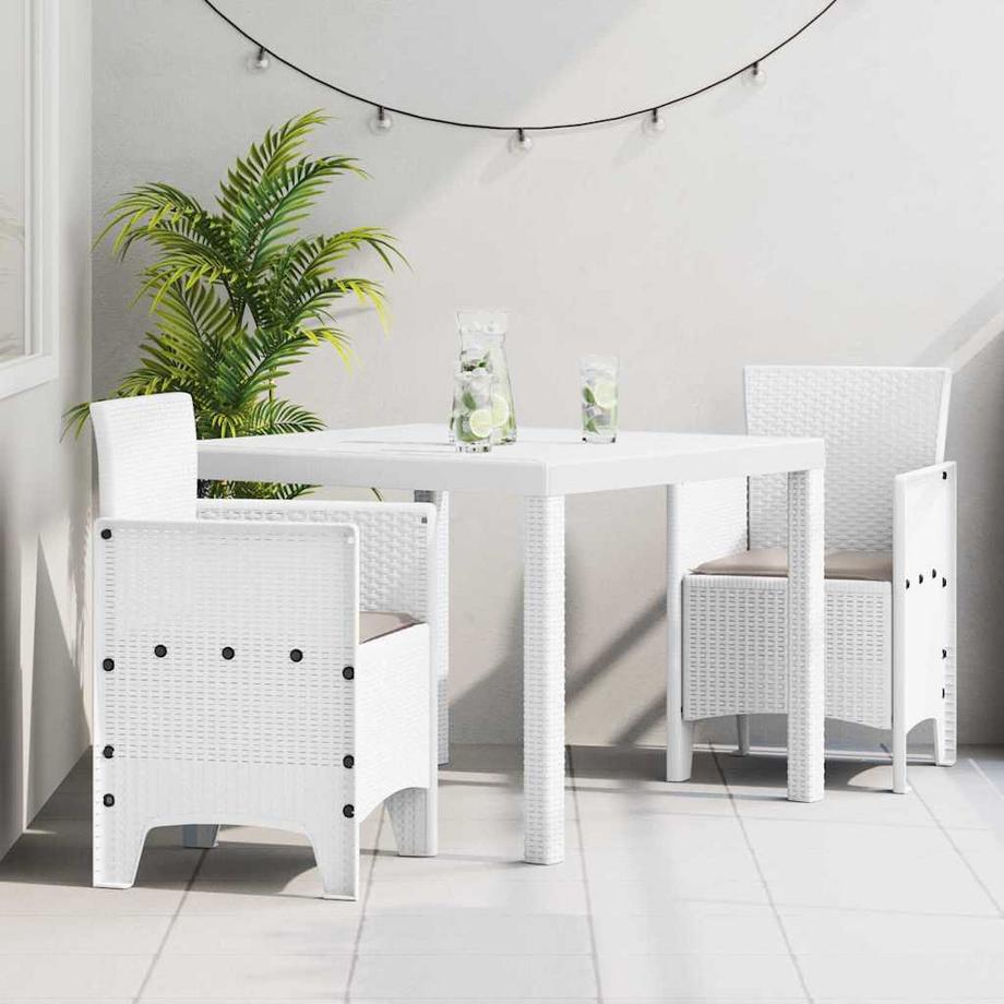 VidaXL Set de repas de jardin polypropylène  