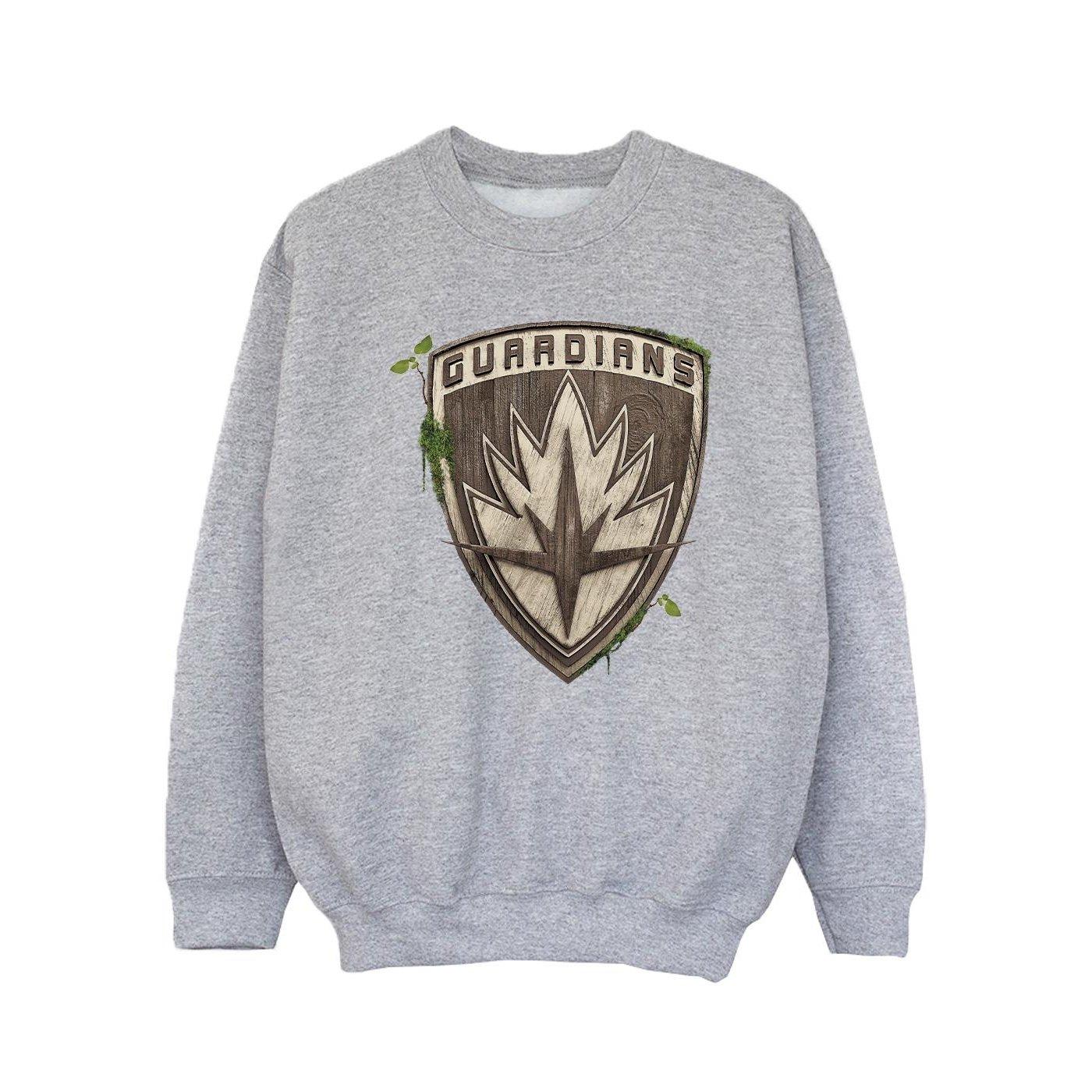 Image of I Am Groot Guardian Emblem Sweatshirt Unisex Grau 116