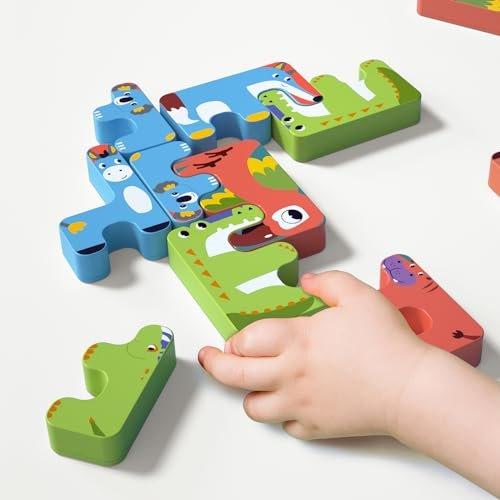 Activity-board  Jouet enfants blocs d'équilibre animaux jeux enfant en bas âge éducatif empilage haut bloc de construction 
