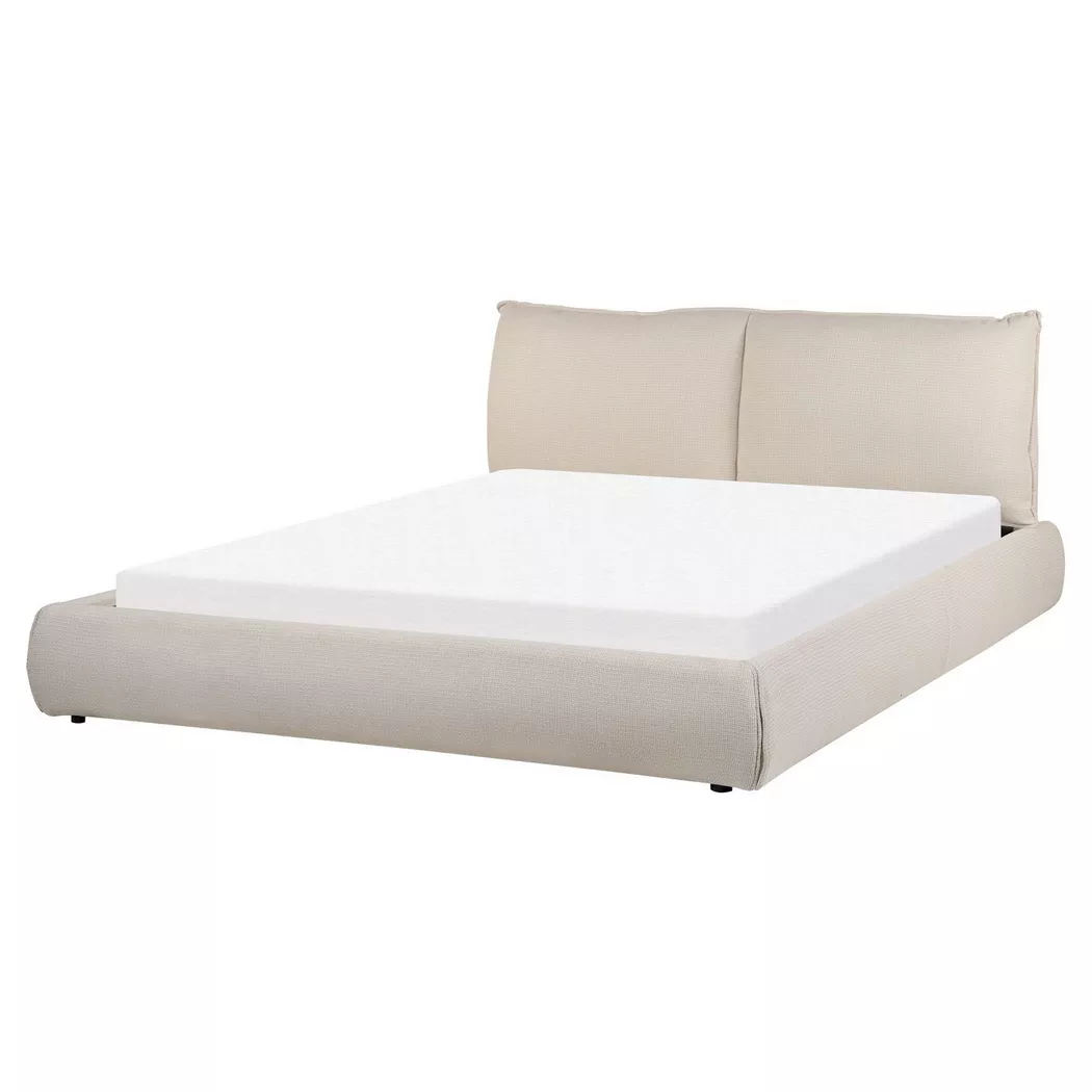 Beliani - Wasserbett aus Stoff  VINAY, Sand