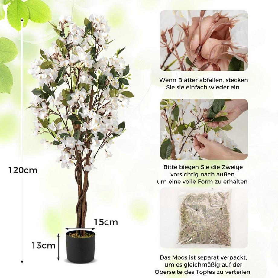 Northix Albero di bouganville artificiale  