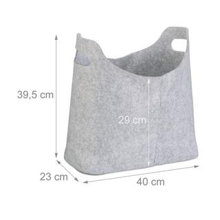 B2X Cestino in feltro con manico  